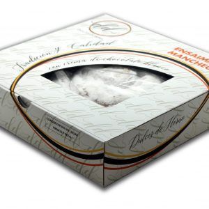 ensaimada de crema de chocolate blanco